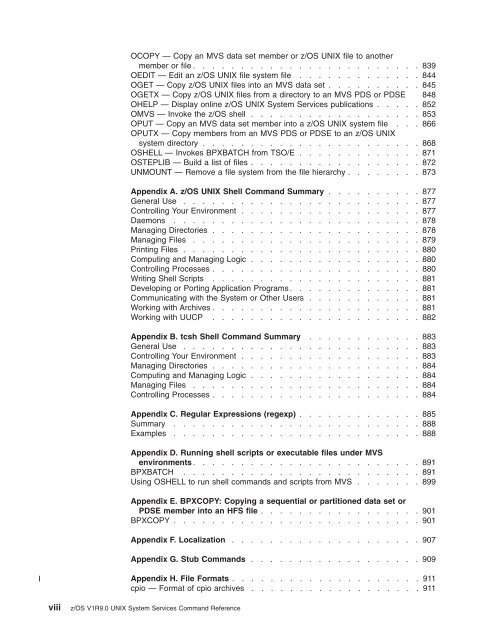 z/OS V1R9.0 UNIX System Services Command ... - Christian Grothoff