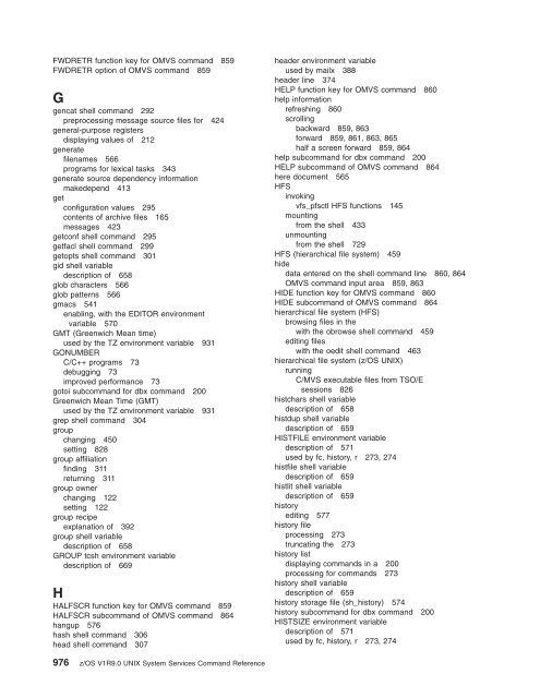 z/OS V1R9.0 UNIX System Services Command ... - Christian Grothoff