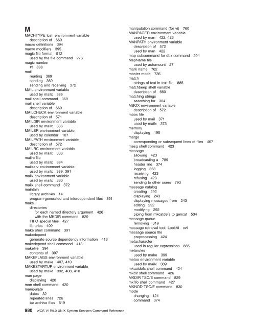 z/OS V1R9.0 UNIX System Services Command ... - Christian Grothoff