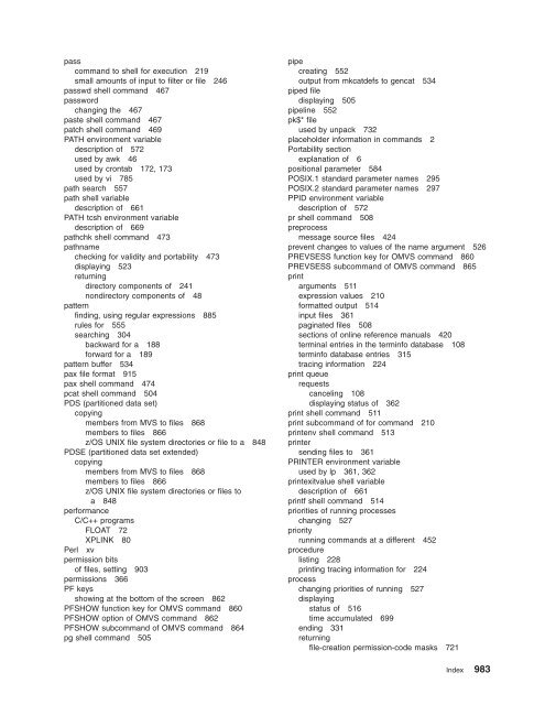 z/OS V1R9.0 UNIX System Services Command ... - Christian Grothoff