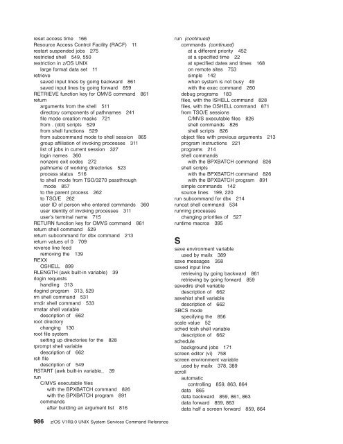 z/OS V1R9.0 UNIX System Services Command ... - Christian Grothoff