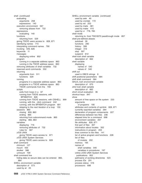 z/OS V1R9.0 UNIX System Services Command ... - Christian Grothoff