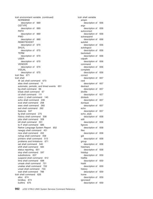 z/OS V1R9.0 UNIX System Services Command ... - Christian Grothoff