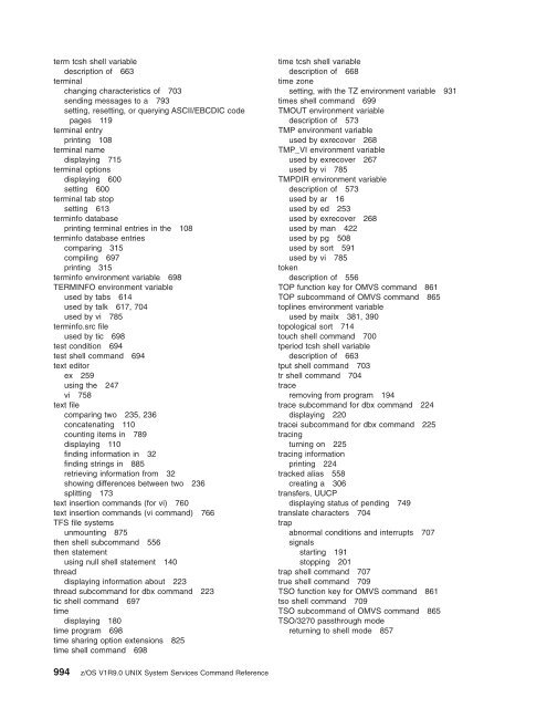 z/OS V1R9.0 UNIX System Services Command ... - Christian Grothoff