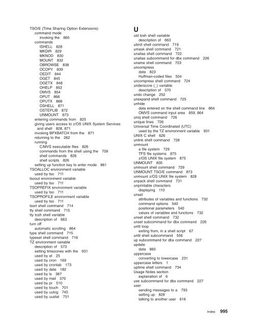 z/OS V1R9.0 UNIX System Services Command ... - Christian Grothoff