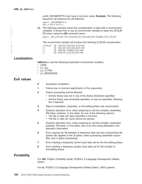 z/OS V1R9.0 UNIX System Services Command ... - Christian Grothoff