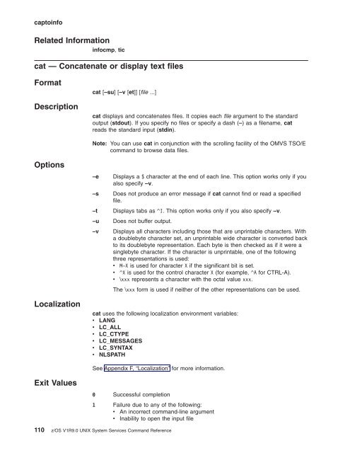 z/OS V1R9.0 UNIX System Services Command ... - Christian Grothoff