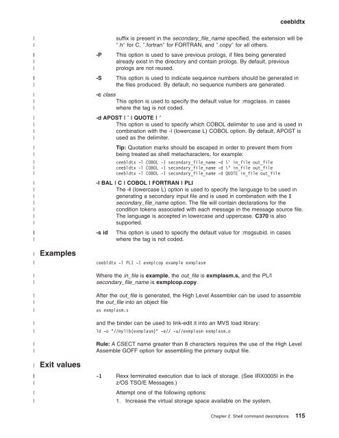 z/OS V1R9.0 UNIX System Services Command ... - Christian Grothoff