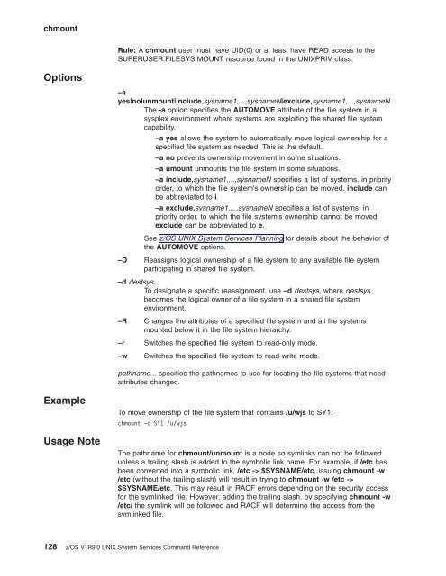 z/OS V1R9.0 UNIX System Services Command ... - Christian Grothoff