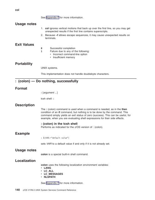 z/OS V1R9.0 UNIX System Services Command ... - Christian Grothoff