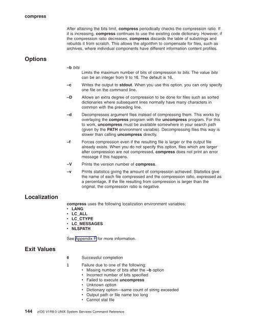 z/OS V1R9.0 UNIX System Services Command ... - Christian Grothoff