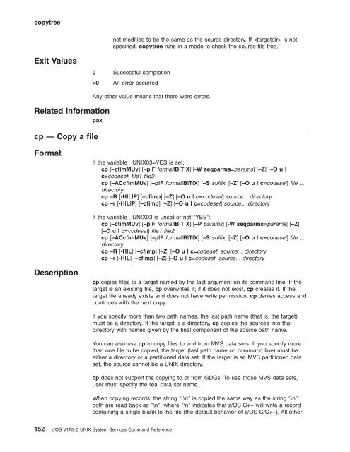 z/OS V1R9.0 UNIX System Services Command ... - Christian Grothoff