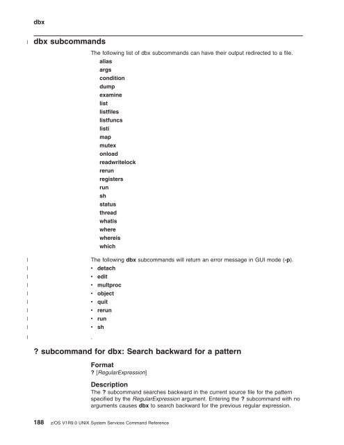 z/OS V1R9.0 UNIX System Services Command ... - Christian Grothoff