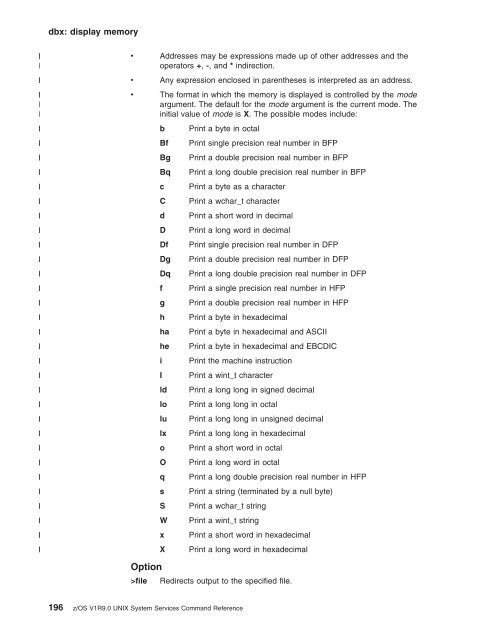 z/OS V1R9.0 UNIX System Services Command ... - Christian Grothoff