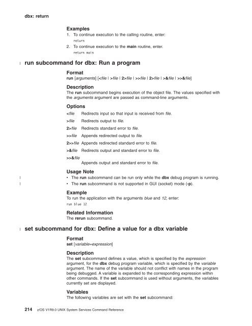 z/OS V1R9.0 UNIX System Services Command ... - Christian Grothoff