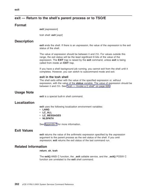 z/OS V1R9.0 UNIX System Services Command ... - Christian Grothoff