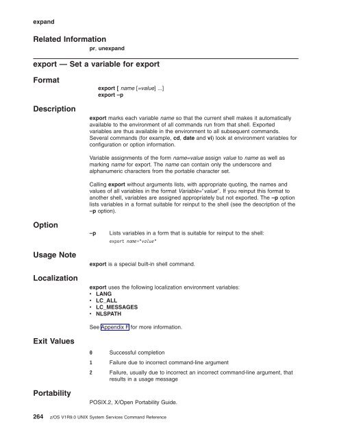 z/OS V1R9.0 UNIX System Services Command ... - Christian Grothoff