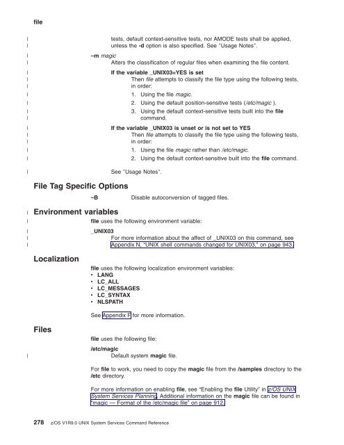 z/OS V1R9.0 UNIX System Services Command ... - Christian Grothoff