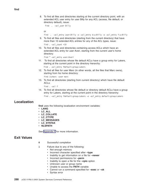 z/OS V1R9.0 UNIX System Services Command ... - Christian Grothoff