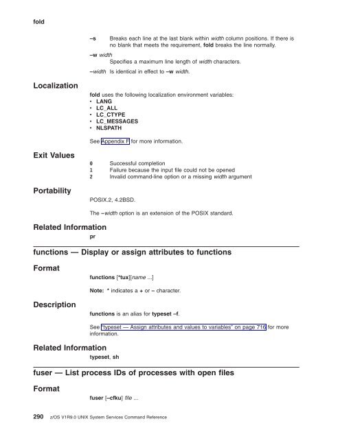 z/OS V1R9.0 UNIX System Services Command ... - Christian Grothoff