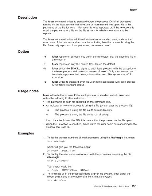 z/OS V1R9.0 UNIX System Services Command ... - Christian Grothoff