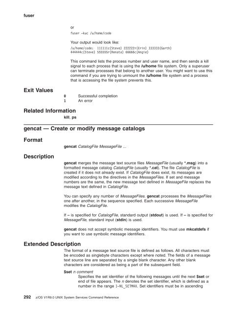 z/OS V1R9.0 UNIX System Services Command ... - Christian Grothoff