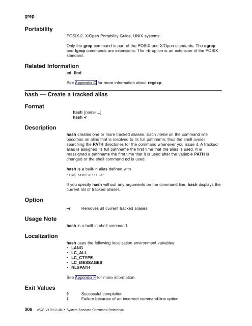 z/OS V1R9.0 UNIX System Services Command ... - Christian Grothoff