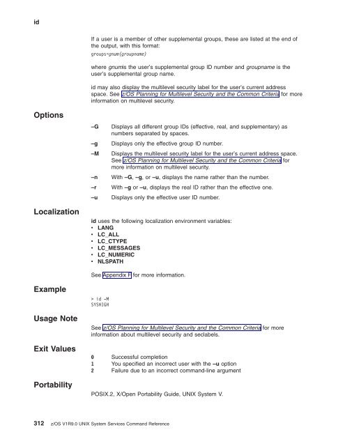 z/OS V1R9.0 UNIX System Services Command ... - Christian Grothoff