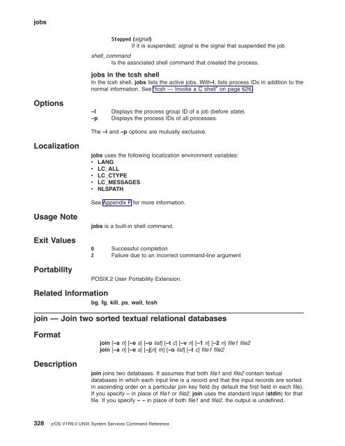 z/OS V1R9.0 UNIX System Services Command ... - Christian Grothoff