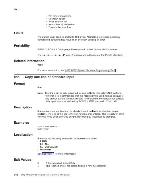 z/OS V1R9.0 UNIX System Services Command ... - Christian Grothoff