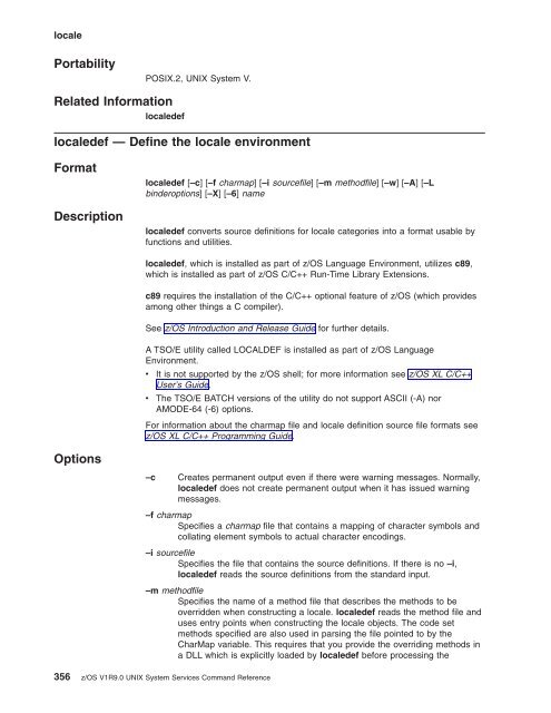 z/OS V1R9.0 UNIX System Services Command ... - Christian Grothoff