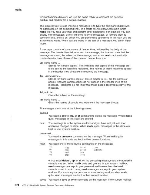 z/OS V1R9.0 UNIX System Services Command ... - Christian Grothoff