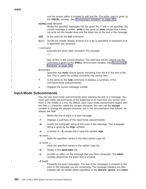 z/OS V1R9.0 UNIX System Services Command ... - Christian Grothoff