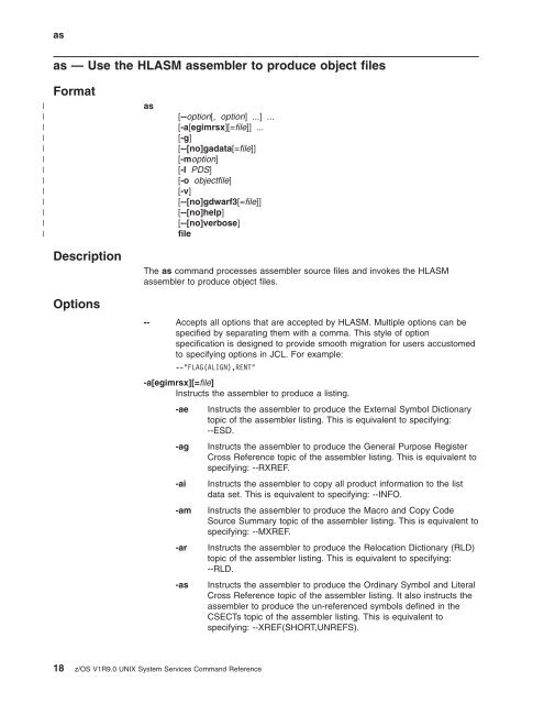 z/OS V1R9.0 UNIX System Services Command ... - Christian Grothoff