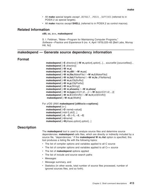 z/OS V1R9.0 UNIX System Services Command ... - Christian Grothoff