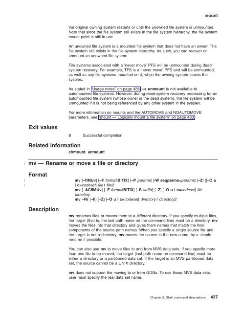 z/OS V1R9.0 UNIX System Services Command ... - Christian Grothoff