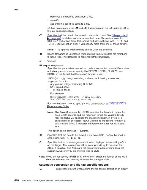 z/OS V1R9.0 UNIX System Services Command ... - Christian Grothoff