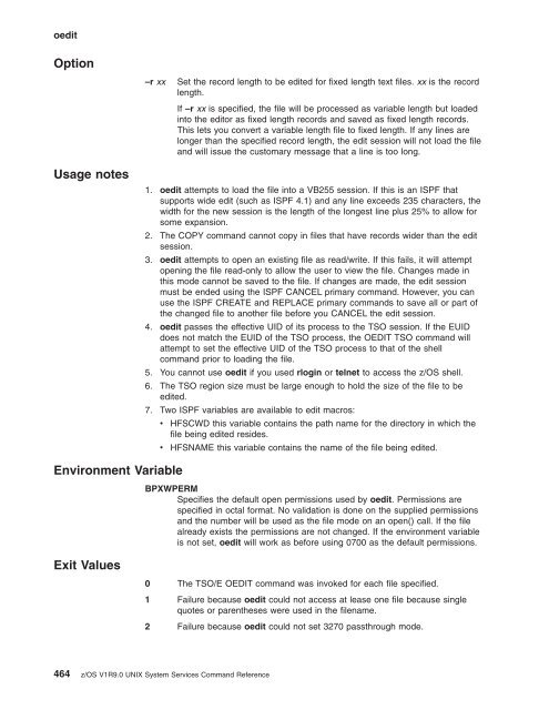 z/OS V1R9.0 UNIX System Services Command ... - Christian Grothoff