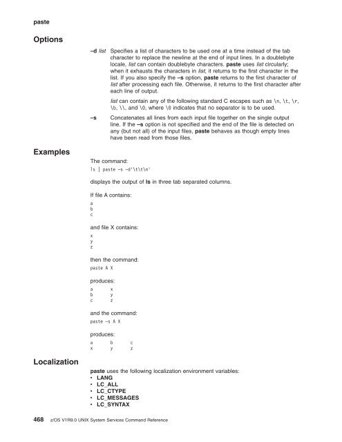 z/OS V1R9.0 UNIX System Services Command ... - Christian Grothoff