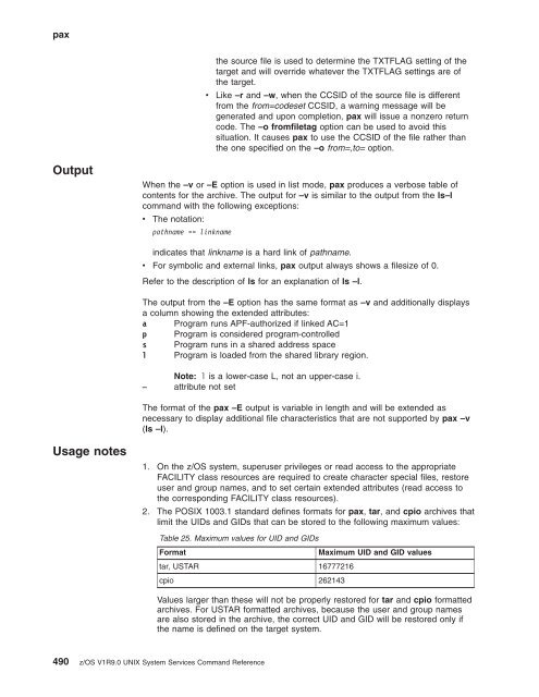 z/OS V1R9.0 UNIX System Services Command ... - Christian Grothoff