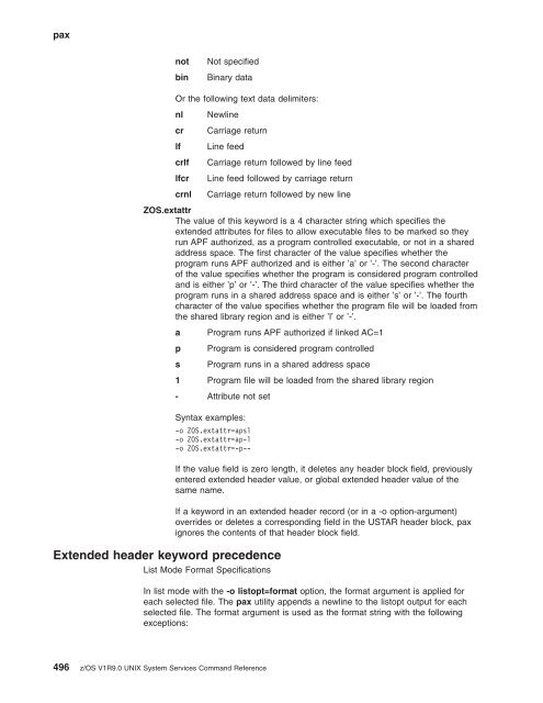 z/OS V1R9.0 UNIX System Services Command ... - Christian Grothoff