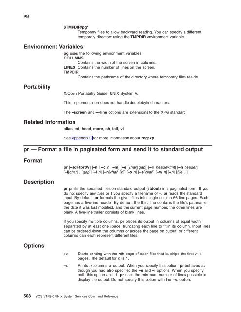 z/OS V1R9.0 UNIX System Services Command ... - Christian Grothoff