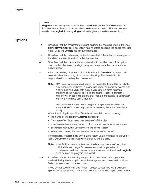 z/OS V1R9.0 UNIX System Services Command ... - Christian Grothoff