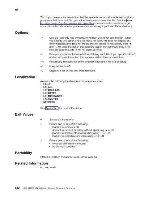 z/OS V1R9.0 UNIX System Services Command ... - Christian Grothoff