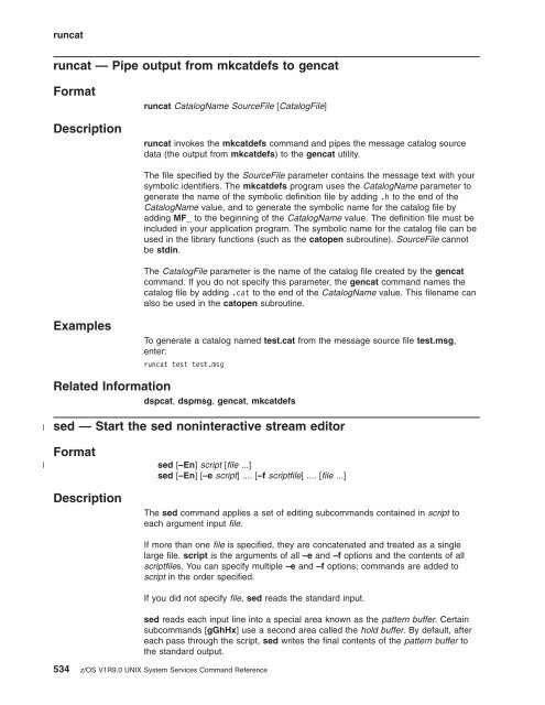 z/OS V1R9.0 UNIX System Services Command ... - Christian Grothoff