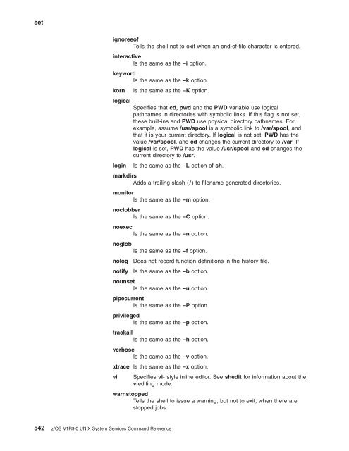 z/OS V1R9.0 UNIX System Services Command ... - Christian Grothoff