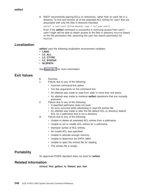 z/OS V1R9.0 UNIX System Services Command ... - Christian Grothoff