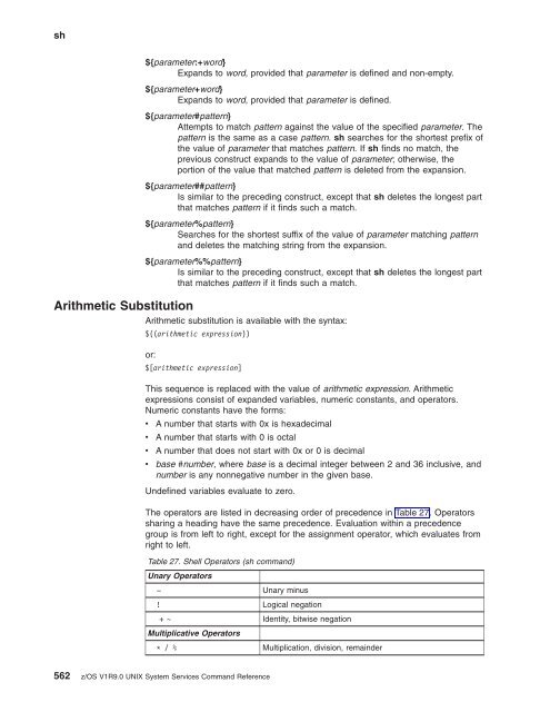 z/OS V1R9.0 UNIX System Services Command ... - Christian Grothoff