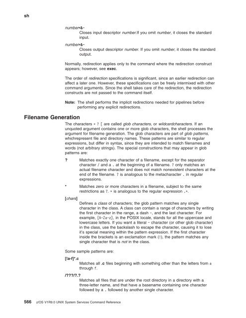 z/OS V1R9.0 UNIX System Services Command ... - Christian Grothoff