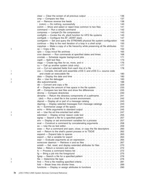 z/OS V1R9.0 UNIX System Services Command ... - Christian Grothoff